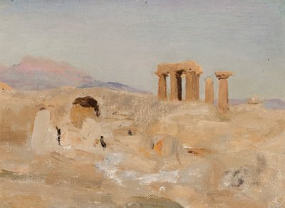 Templo de Apolo e Parnaso em Corinto. De uma viagem à Grécia de Jan Ciągliński