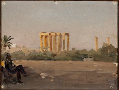 Templo de Júpiter em Atenas. De uma viagem à Grécia de Jan Ciągliński