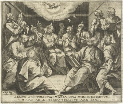 Derramamento do Espírito Santo de Jan Collaert (II)