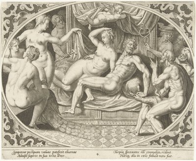 Vénus e Marte apanhados em adultério
Vénus e Marte (título da série) de Jan Collaert (II)