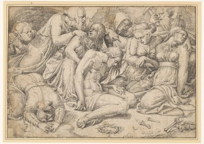 A Lamentação de Cristo De Bewening de Jan Cornelisz Vermeyen