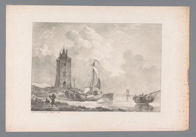 Paisagem costeira com torre
Pinturas de mestres holandeses da colecção do falecido Well-Ed. Geb. Heer J.A. van Dam (título da série) de Jan Dam Steuerwald (possibly)