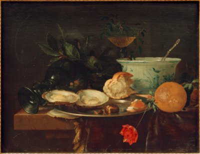 O café da manhã ainda é vida de Jan Davidsz de Heem