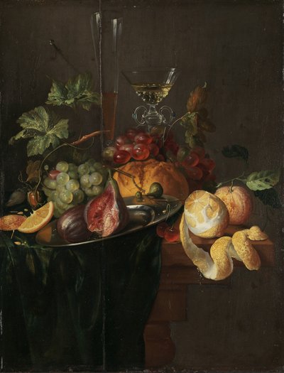 Norueguês Bokmål:  Frukt og vin Fruta e Vinho de Jan Davidsz. de Heem