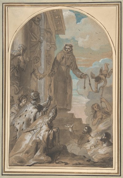 The Distribution of the Franciscan Cords, 1667. de Jan Erasmus Quellinus