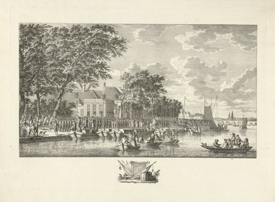 Êxodo de 600 cidadãos armados de Amesterdão para Utrecht, 17 de Julho de 1787 de Jan Evert Grave