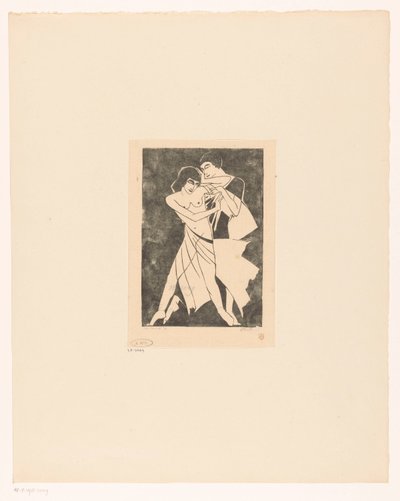 Casal dançante de Jan Frank (signed by artist)