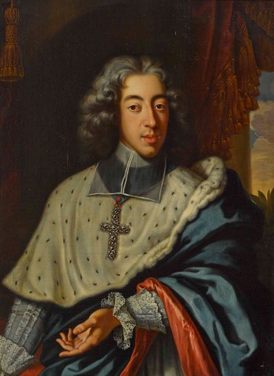 Clemens August da Baviera (1700-1761), Arcebispo-Eleitor de Colónia - Jan Frans van Douven (1656-1727). Óleo sobre tela Dimensão : 96,5x71,5 cm Coleção Privada de Jan Frans Douven