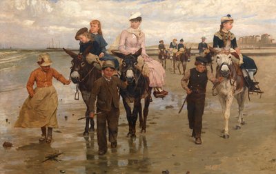 Passeio de burro no Heist de Jan Frans Verhas