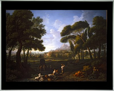 Paisagem Fantasia vista de Roma (tela) de Jan Frans van (1662 1749) Bloemen