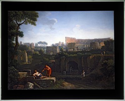 Conjunto de quatro Cappricio; (2) Coliseu e Arco de Constantino (tela) de Jan Frans van (1662 1749) Bloemen