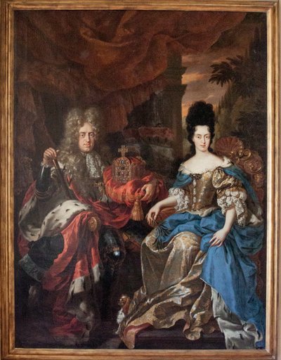 Alemão: Doppelbildnis Johann Wilhelm von der Pfalz und Anna Maria Luisa de