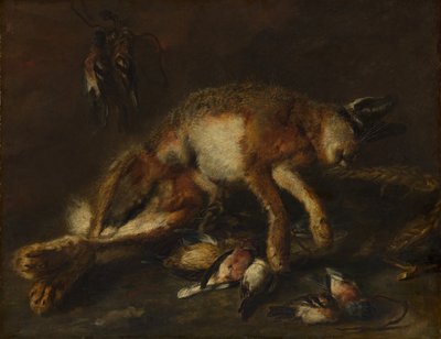 Uma lebre e pássaros. de Jan Fyt