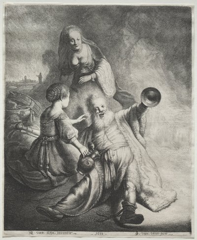 Ló e Suas Filhas, 1600. de Jan Georg van Vliet