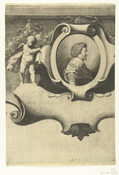 Sítio de Breda (folha com retrato de Frederick Henry), 1637 de Jan Gerritsz. van Bronckhorst