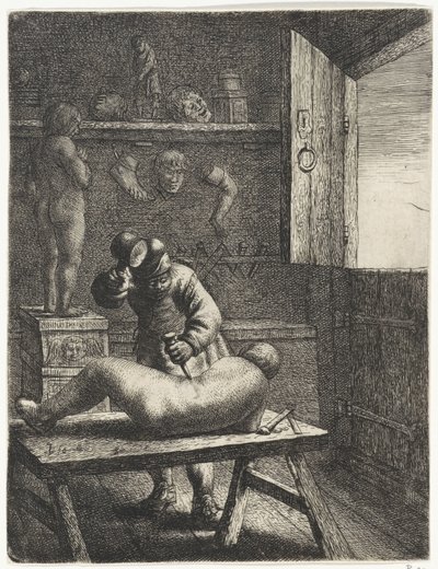 Escultor Ocupações (título da série) de Jan Gillisz. van Vliet