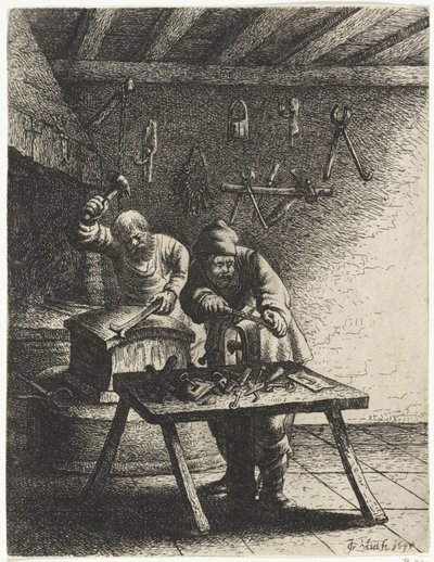 serralheiros Ocupações (título da série) de Jan Gillisz. van Vliet