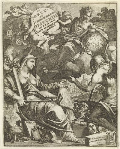 Alegoria da história da igreja e do mundo
Página de título para Willem Goeree, De kerklyke en weereldlyke historien. 1729
De kerk- en weereldlyke historie uyt d