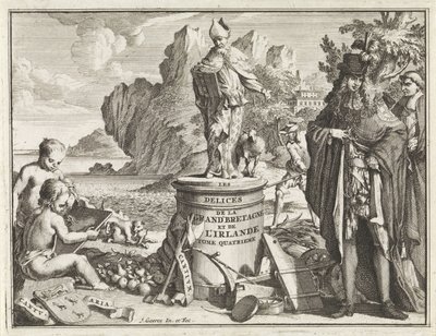 Voetstuk conheceu a filha Thomas Becket Titelpagina voor J. Beeverell, As delícias da Grã-Bretanha e Irlanda, deel 4, 1707 As delícias da Grã-Bretanha e Irlanda (título no objeto) de Jan Goeree