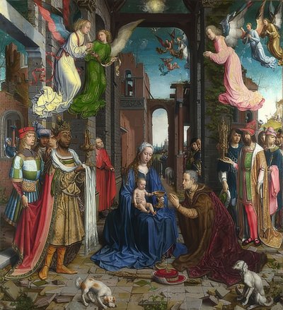 A adoração dos reis. 1510-15 de Jan Gossaert