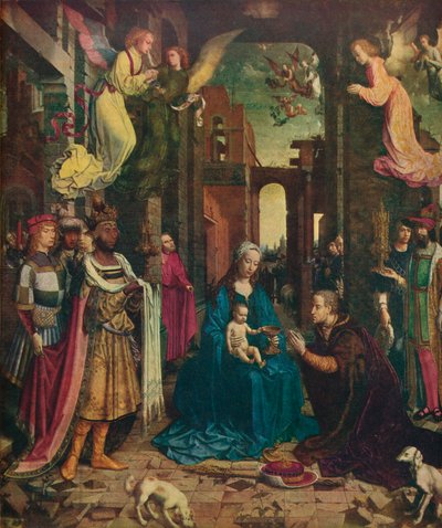 A Adoração dos Reis, c1510, 1912 de Jan Gossaert