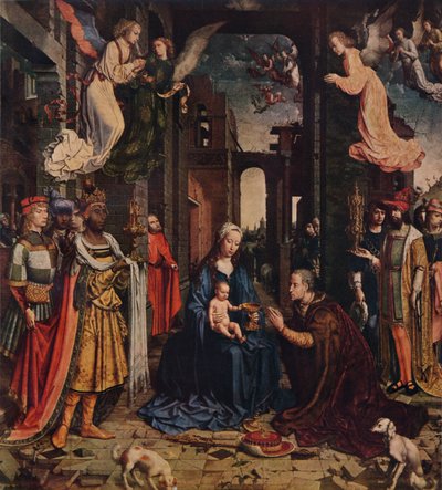 A Adoração dos Reis, c1510, 1938 de Jan Gossaert