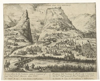 Vista de Misithra Misithra Olim Lacedimon (título no objeto) de Jan Griffier (I)