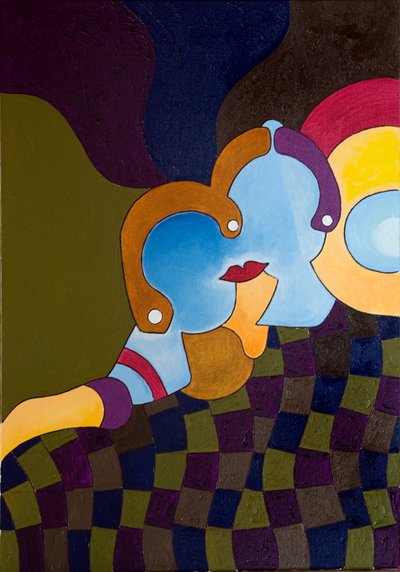 Alone Together, 2007 (óleo sobre tela) de Jan Groneberg