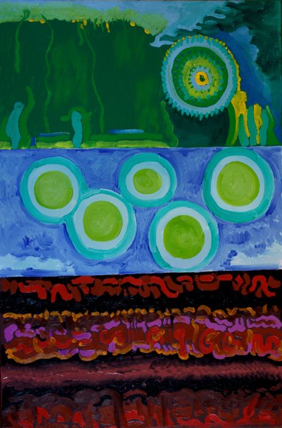 Código, 2009 (óleo sobre tela) de Jan Groneberg