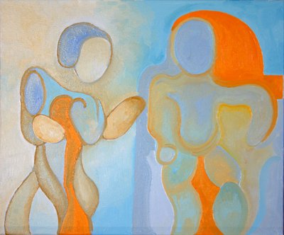 Homem e Mulher nº 1, 2009 (óleo sobre tela) de Jan Groneberg