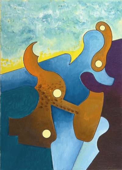 Suavemente como em um nascer do sol, 2008 (óleo sobre tela) de Jan Groneberg