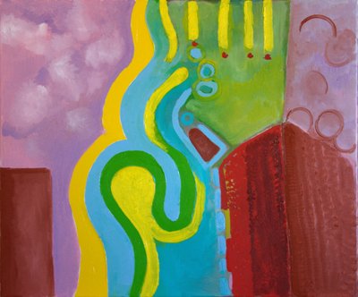 Ternura de um Relâmpago, 2009 (óleo sobre tela) de Jan Groneberg