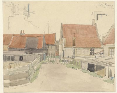 Casas em Vinkenbuurt, Amsterdã de Jan H.L. Hanau