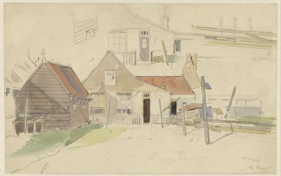 Estudos de casas no Vinkenbuurt, Amsterdã de Jan H.L. Hanau
