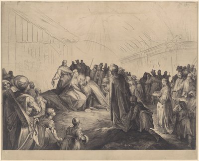 Adoração pelos reis de Jan Harmensz. Muller