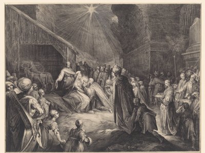 Adoração pelos reis de Jan Harmensz. Muller