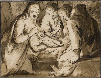 Adoração dos Pastores de Jan Harmensz. Muller