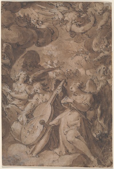 Anjos na Glória de Jan Harmensz Muller