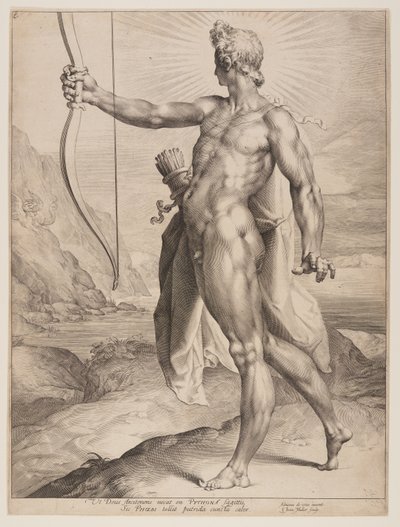 Apolo a matar a piton de Jan Harmensz. Muller