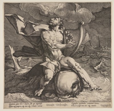 Arion num golfinho de Jan Harmensz. Muller