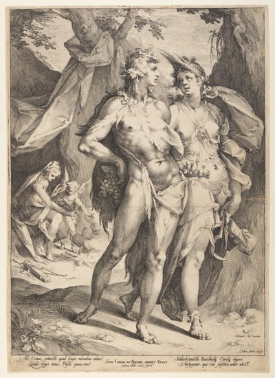 Baco e Ceres deixando Vénus (Sine Cerere et Baccho Friget Venus) de Jan Harmensz. Muller