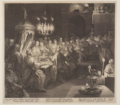 A festa de Belsazar de Jan Harmensz. Muller