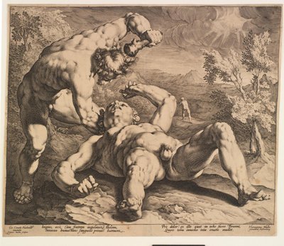 Caim matando Abel de Jan Harmensz. Muller