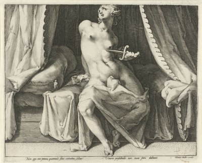 Morte de Lucretia de Jan Harmensz. Muller