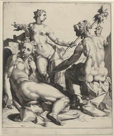 Três deusas do arranjo de Jan Harmensz. Muller