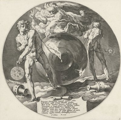 O Espírito de Deus paira sobre a água Criação do Mundo (título da série) de Jan Harmensz. Muller