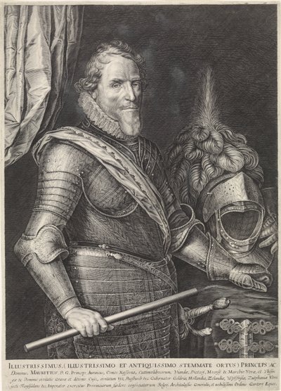 Retrato do príncipe Maurits de Orange de Jan Harmensz. Muller