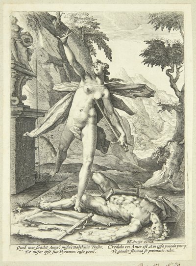 Píramo e Tisbe de Jan Harmensz. Muller