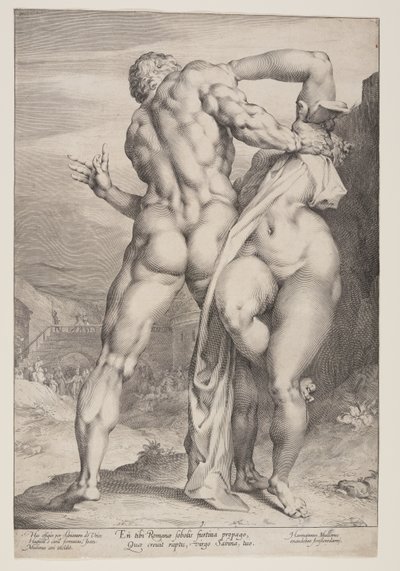 O rapto de uma mulher sabina de Jan Harmensz. Muller