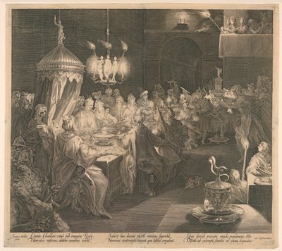 O banquete de Belsazar de Jan Harmensz Muller